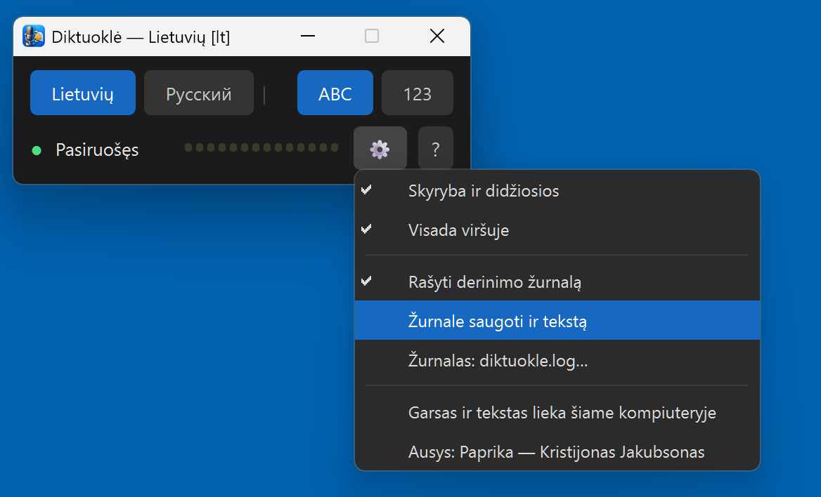 Dantračio meniu: skyryba, visada viršuje, žurnalo jungikliai, „Ausys: Paprika — Kristijonas Jakubsonas